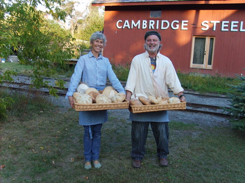 Lisa and Scott with bread